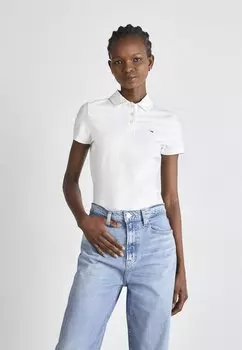 Поло SLIM ESSENTIAL Tommy Jeans, белый