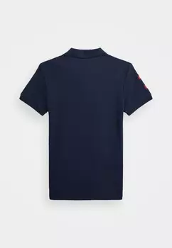 Поло SLIM FIT COTTON MESH POLO Ralph Lauren, синий