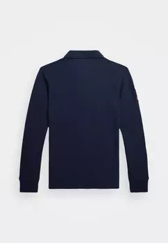 Поло SLIM FIT COTTON MESH POLO SHIRT Ralph Lauren, темно-синий