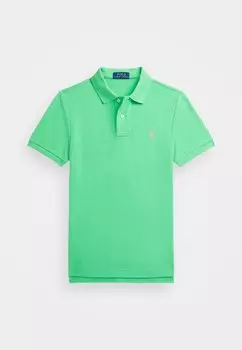 Поло SLIM FIT COTTON MESH POLO SHIRT Polo Ralph Lauren, зеленый