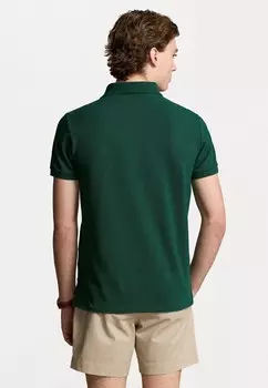 Поло SLIM FIT MESH POLO SHIRT Ralph Lauren, темно-зеленый