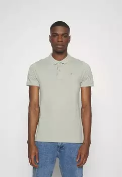 Polo SLIM PLACKET Tommy Jeans, ива выцветшая