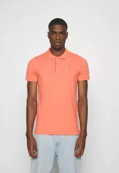 Поло SLIM PLACKET Tommy Jeans, красный