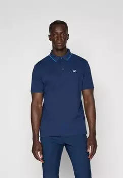 Поло SOLID Adidas Golf Originals, темно-синий