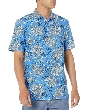 Поло Southern Tide Ryder Croc and Lock It, цвет Boca Blue