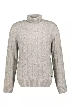 Поло спицами в форме восьмерки Pierre Cardin, серый