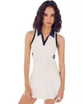 Поло Splits59 Austin Airweight Crop, цвет White/Indigo