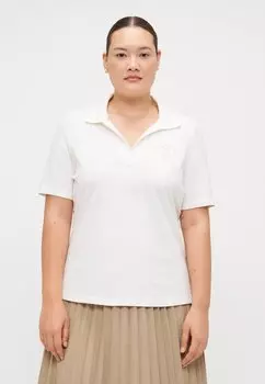 Поло STAMP LOGO Tommy Hilfiger Curve, слоновая кость