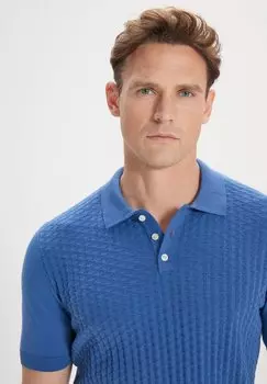 Поло Standard Fit Collar AC&CO / ALTINYILDIZ CLASSICS, синий