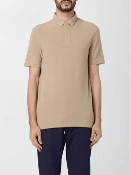 Поло стандартного кроя Armani Exchange, бежевый