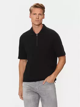 Поло стандартного кроя Armani Exchange, черный