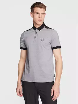 Поло стандартного кроя Armani Exchange, серый