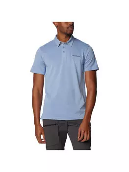 Поло стандартного кроя Columbia, синий