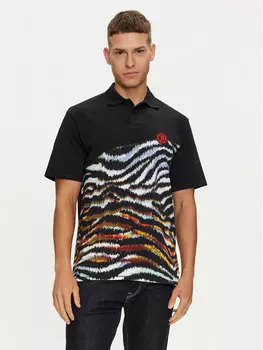 Поло стандартного кроя Just Cavalli, черный