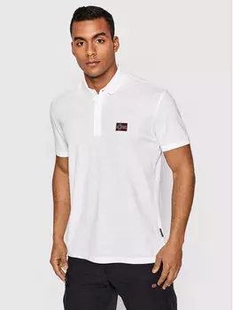 Поло стандартного кроя Napapijri, белый