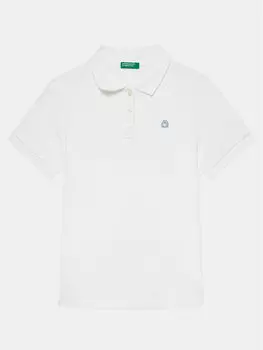 Поло стандартного кроя United Colors Of Benetton, белый