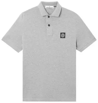 Поло Stone Island Compass Patch Logo Polo 'Melange Grey', серый