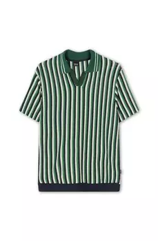 Поло STRIPE UNISEX Kaotiko, черный