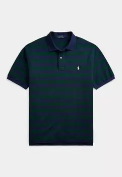 Поло STRIPED MESH POLO SHIRT Ralph Lauren, темно-зеленый