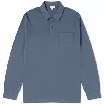 Поло Sunspel Riviera, цвет Slate Blue
