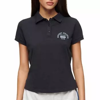 Поло Superdry 90S Fitted, черный