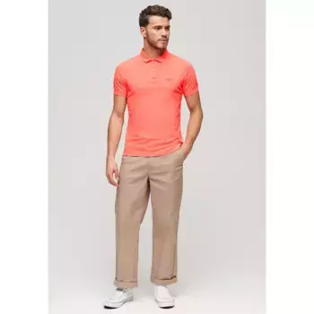 Поло Superdry Essential Logo Neon, оранжевый