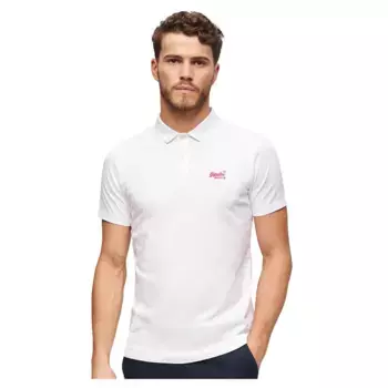 Поло Superdry Essential Logo Neon, оранжевый