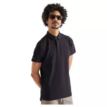 Поло Superdry Organic Cotton Studios, черный