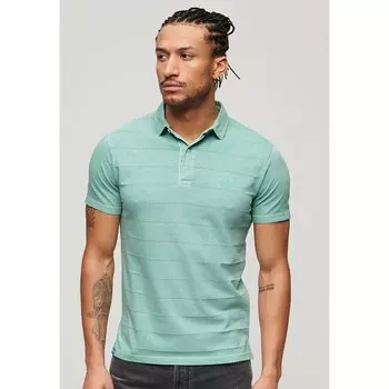 Поло Superdry Textured, зеленый