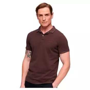 Поло Superdry Vint Destroy, коричневый