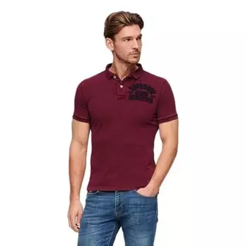 Поло Superdry Vintage Athletic, красный