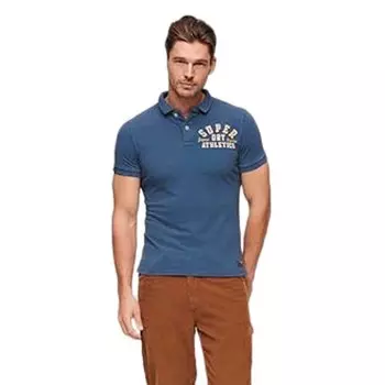Поло Superdry Vintage Athletic, синий