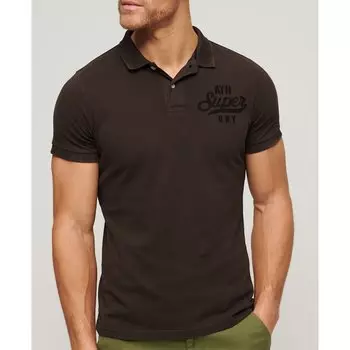 Поло Superdry Vintage Superstate, коричневый