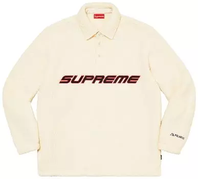 Поло Supreme x Polartec Long-Sleeve Polo 'Natural', кремовый