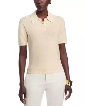 Поло свитер Fabiana Filippi, коричневый/бежевый