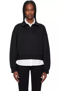 Поло свитшот Filippa K, черный