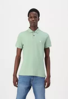 Поло TEXTURED ICON Abercrombie & Fitch, зеленый