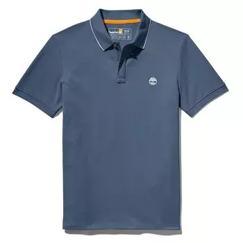 Поло Timberland Millers River Collar Print, синий