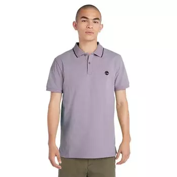 Поло Timberland Millers River Printed Neck, фиолетовый