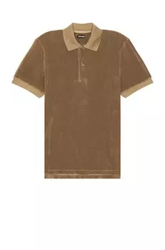Поло Tom Ford Towelling Ss, оливковый