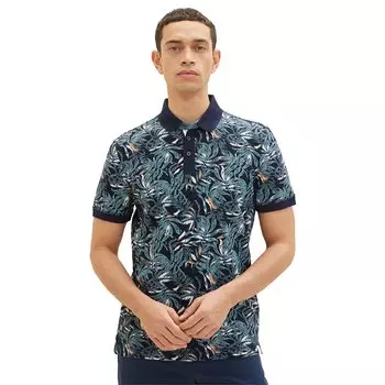 Поло Tom Tailor Allover Printed 1035630, синий