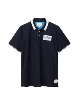Поло Tom Tailor ROUGH SLUB, синий