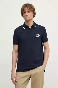Поло Tommy Hilfiger, темно-синий