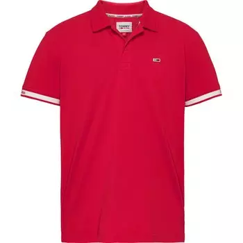 Поло Tommy Jeans Classic Essential, красный
