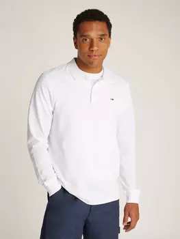 Поло Tommy Jeans Regular Fit, белый