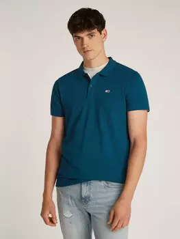 Поло Tommy Jeans Slim Fit, цвет mare