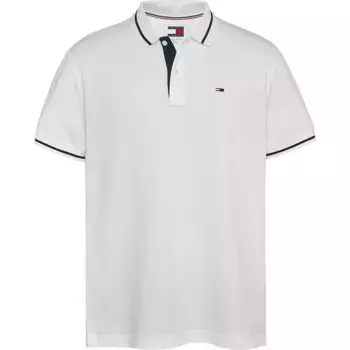 Поло Tommy Jeans Tipped Stretch, белый