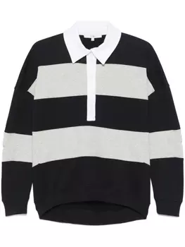 Поло-топ Tibi Cocoon, синий