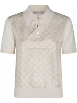 Поло Tory Burch Double T, нейтральный