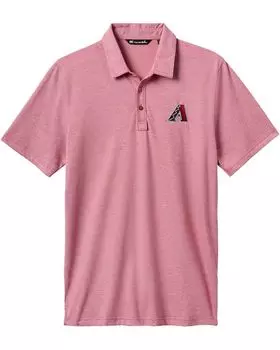 Поло TravisMathew Arizona Diamondbacks The Zinna Polo, цвет Heather Cardinal